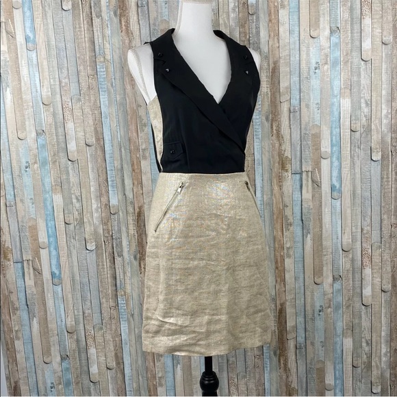 MACKAGE Silk / Linen Sheath Mini Dress 0 - Picture 3 of 5